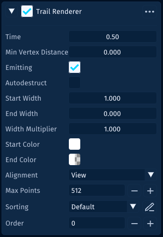 Trail Renderer Example